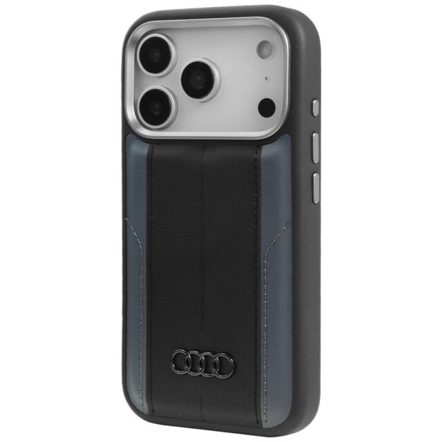 Case Audi A6 Synthetic Leather MagSafe for iPhone 17 Pro black - imagine 3