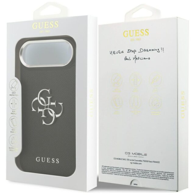 Case Guess Grained Big 4G Classic Logo for iPhone Air black - imagine 8