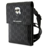 Karl Lagerfeld Torebka KLWBSAKHPKK black Saffiano Monogram Ikonik