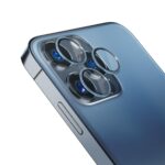 3MK Lens Protection Pro iPhone 13 Pro /13 Pro Max sierra blue Camera lens protection with mounting f - imagine 2