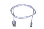 Extralink | MicroUSB cable | for ANDROID smartphones, max. current 2A, 1m, silver - imagine 3