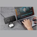 Wireless Charger Bazic Gomag Gyre Foldable 3in1 15W Fast Charging gold - imagine 7