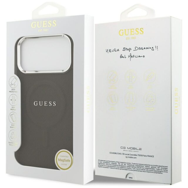Guess Classic Logo MagSafe Case for iPhone 17 Pro Brown - imagine 8