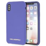 Karl Lagerfeld KLHCPXSLVOG iPhone X/Xs hardcase violet Silicone