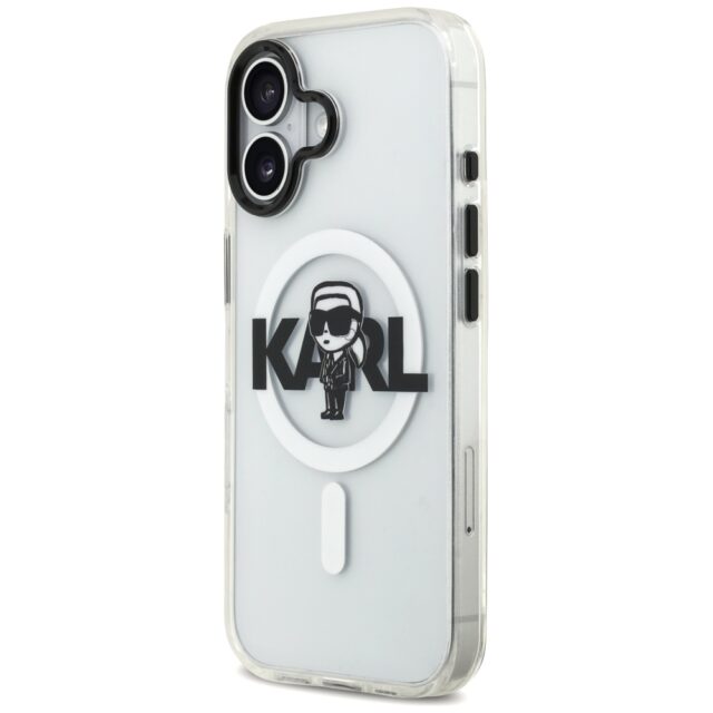 Karl Lagerfeld IML Karl Sketch Logo MagSafe Case for iPhone 17 Clear - imagine 2