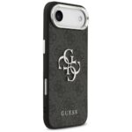 Case Guess 4G Big 4G Classic Logo for iPhone 17 Air black silver - imagine 4
