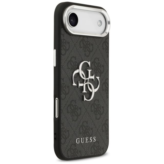 Case Guess 4G Big 4G Classic Logo for iPhone 17 Air black silver - imagine 4