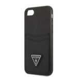 Guess GUHCI8PSATPK iPhone 7/8 SE 2020 /SE 2022 hardcase black hardcase Saffiano Triangle Logo - imagine 6