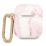 Guess GUA2UNMP AirPods cover pink Marble Collection - imagine 3