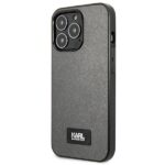 Karl Lagerfeld KLHCP13XSFMP2DG iPhone 13 Pro Max 6,7" hardcase silver Saffiano Plaque - imagine 2