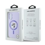 Karl Lagerfeld KLHMP16SSCMKCRHU iPhone 16 6.1" purple hardcase Silicone Karl&Choupette Ring - imagine 8