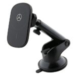 Mercedes Wireless Charger MEWCCGSLK 15W for Vent/Window Black Silver Stars MagSafe