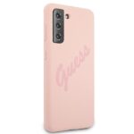 Guess GUHCS21SLSVSPI S21 G991 pink hardcase Script Vintage - imagine 4