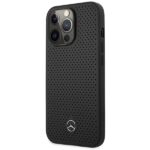 Mercedes MEHCP14LDELBK iPhone 14 Pro 6.1" Black Hardcase Leather Perforated - imagine 2