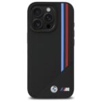 BMW BMHMP16L23PUTRK iPhone 16 Pro 6.3" black hardcase M Meshed Tricolor Stripes MagSafe - imagine 3