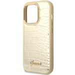 Guess GUHCP14LHGCRHD iPhone 14 Pro 6,1" gold hardcase Croco Collection - imagine 6
