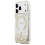 Guess Resin Bottom Glitter MagSafe case for iPhone 17 Pro gold - imagine 2
