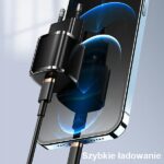 USAMS Wall Charger 1xUSB-C T36 mini 20W + USB-C to Lightning cable white PD3.0 Fast Charging XFKXLOG - imagine 2