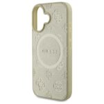 Guess GUHMP16SPSAPSMED iPhone 16 6.1" gold hardcase Saffiano Peony Classic Logo MagSafe - imagine 6