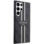 Guess GUHCS23LP4RPSK S23 Ultra S918 black hardcase 4G Printed Stripe - imagine 4