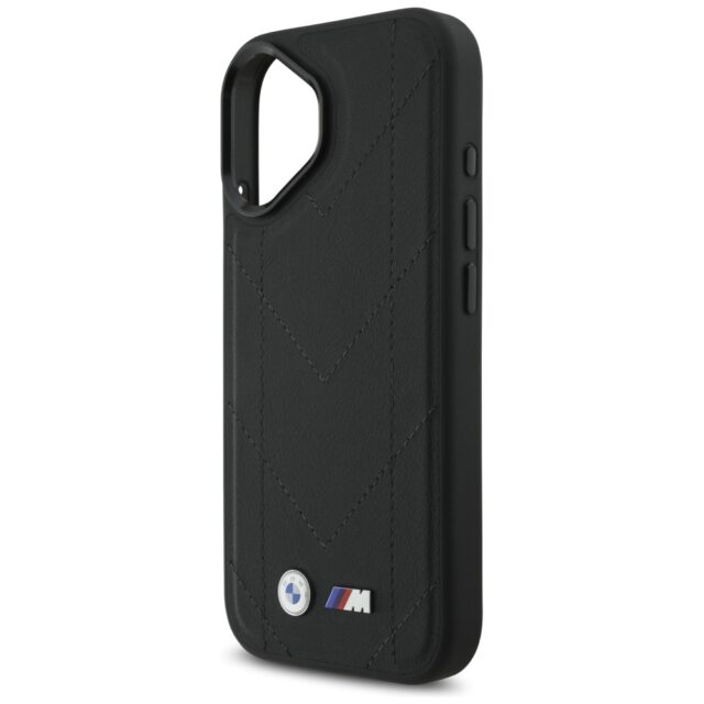 Case BMW M Quilted Logo MagSafe for  iPhone 17 black - imagine 6
