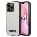 Karl Lagerfeld KLHCP14LG2ELS iPhone 14 Pro 6,1" hardcase silver Glitter Plaque Logo