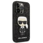 Karl Lagerfeld KLHCP14XGFKPK iPhone 14 Pro Max 6,7" hardcase black Glitter Flakes Ikonik - imagine 4