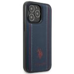 US Polo USHCP14LPFAV iPhone 14 Pro 6,1" navy blue Leather Stitch - imagine 4
