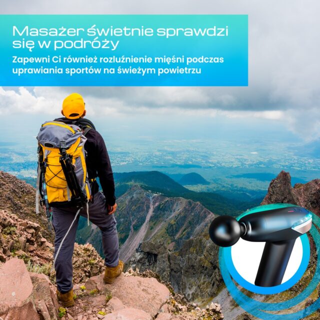 Extralink Massage Gun Lite | Massage Gun | 3200 RPM, 6 interchangeable tips - imagine 8