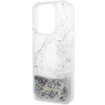 Guess GUHCP14LLCSGSGH iPhone 14 Pro 6.1" white hardcase Liquid Glitter Marble - imagine 6