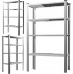 Extralink Metal Shelf, 4-Tier 150x75x30cm 50 kg