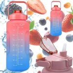 Extralink | Motivational Bottle | Water Bottle, 2000ml, Red-Blue, BUT-994 - imagine 2