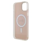 Guess GUHMP15SHITSP iPhone 15 / 14 / 13 6.1" pink hardcase IML Iridescent MagSafe - imagine 7