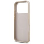 Guess Leather 4G Triangle Strass MagSafe Case for iPhone 17 Pro Pink - imagine 7