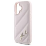 Karl Lagerfeld KLHCP16SPQDSMGP iPhone 16 6.1" pink hardcase Quilted Signature - imagine 6