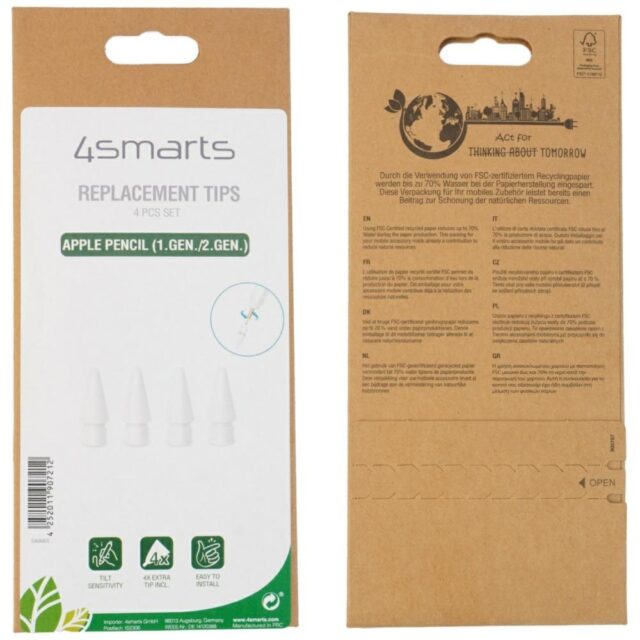 Replacement tips 4smarts for Apple Pencil 1/2 gen Apple Pencil USB-C 540665 - imagine 5