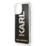Karl Lagerfeld KLHCN58KAGBK iPhone 11Pro black Karl logo Glitter - imagine 3