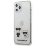 Karl Lagerfeld KLHCP12MCKTR iPhone 12/12 Pro 6,1" hardcase Transparent Karl & Choupette - imagine 2