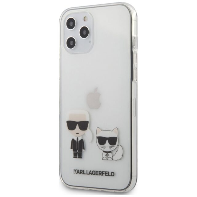 Karl Lagerfeld KLHCP12MCKTR iPhone 12/12 Pro 6,1" hardcase Transparent Karl & Choupette - imagine 2