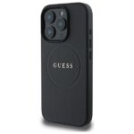 Guess GUHMP16XPGHSMMK iPhone 16 Pro Max 6.9" black hardcase Grained Ring MagSafe - imagine 2