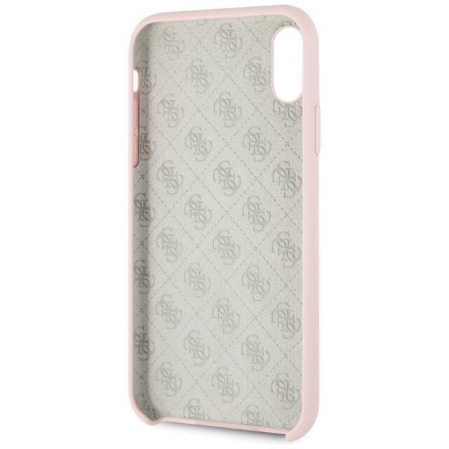 Guess GUHCI61LSGLLP iPhone Xr light pink hard case Silicone - imagine 4