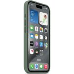 Etui Apple MT1J3ZM/A iPhone 15 Pro 6.1" MagSafe zielony cyprysowy/cypress Silicone Case - imagine 3