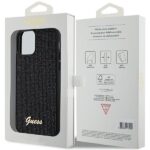 Guess GUHCP12MPMSDGSK iPhone 12/12 Pro 6.1" black hardcase Disco Metal Script - imagine 8