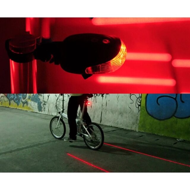 Extralink Rear Bicycle Light, Laser 5 LED Line Marker - imagine 9