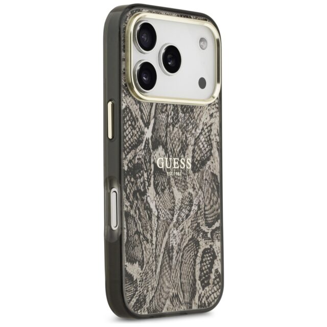 Guess Python Pattern MagSafe Case for iPhone 17 Pro Max Brown - imagine 4