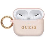 Guess GUACAPSILGLLP AirPods Pro cover pink Silicone Glitter