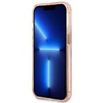 Guess GUHMP13XHTCMP iPhone 13 Pro Max 6,7" pink hard case Gold Outline Translucent MagSafe - imagine 5