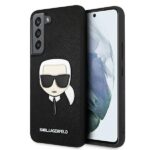 Karl Lagerfeld KLHCS22MSAKHBK S906 S22+ black hardcase Saffiano Ikonik Karl`s Head