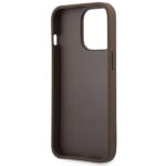 Guess GUHCP13LG4GLBR iPhone 13 Pro / 13 6,1" brown hard case 4G Stripe Collection - imagine 7