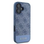 Guess GUHCP16SG4GLBL iPhone 16 6.1" blue hardcase 4G Bottom Stripe - imagine 4